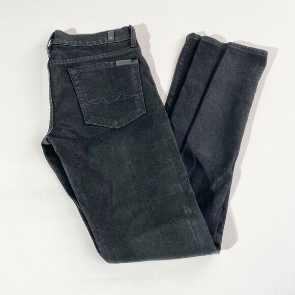 7 for all mankind black Roxanne straight jeans - Picture 4 of 6